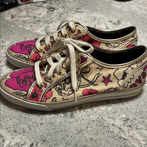 Coach Coach Women's Sneakers with Pink Sneakers Size 7.5 - Picture 5 of 12